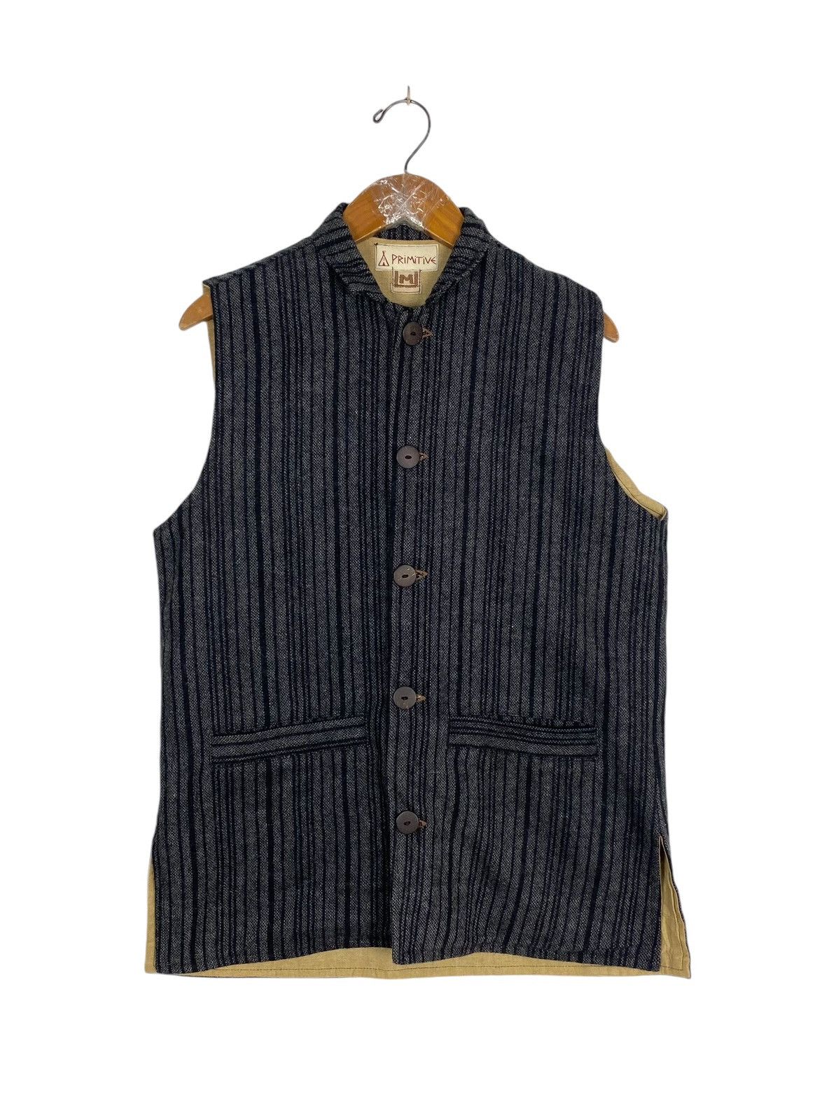 Primitive Rare‼️ Vintage Primitive Crewneck Waistcoat Stripe Size US M / EU 48-50 / 2 - 1 Thumbnail