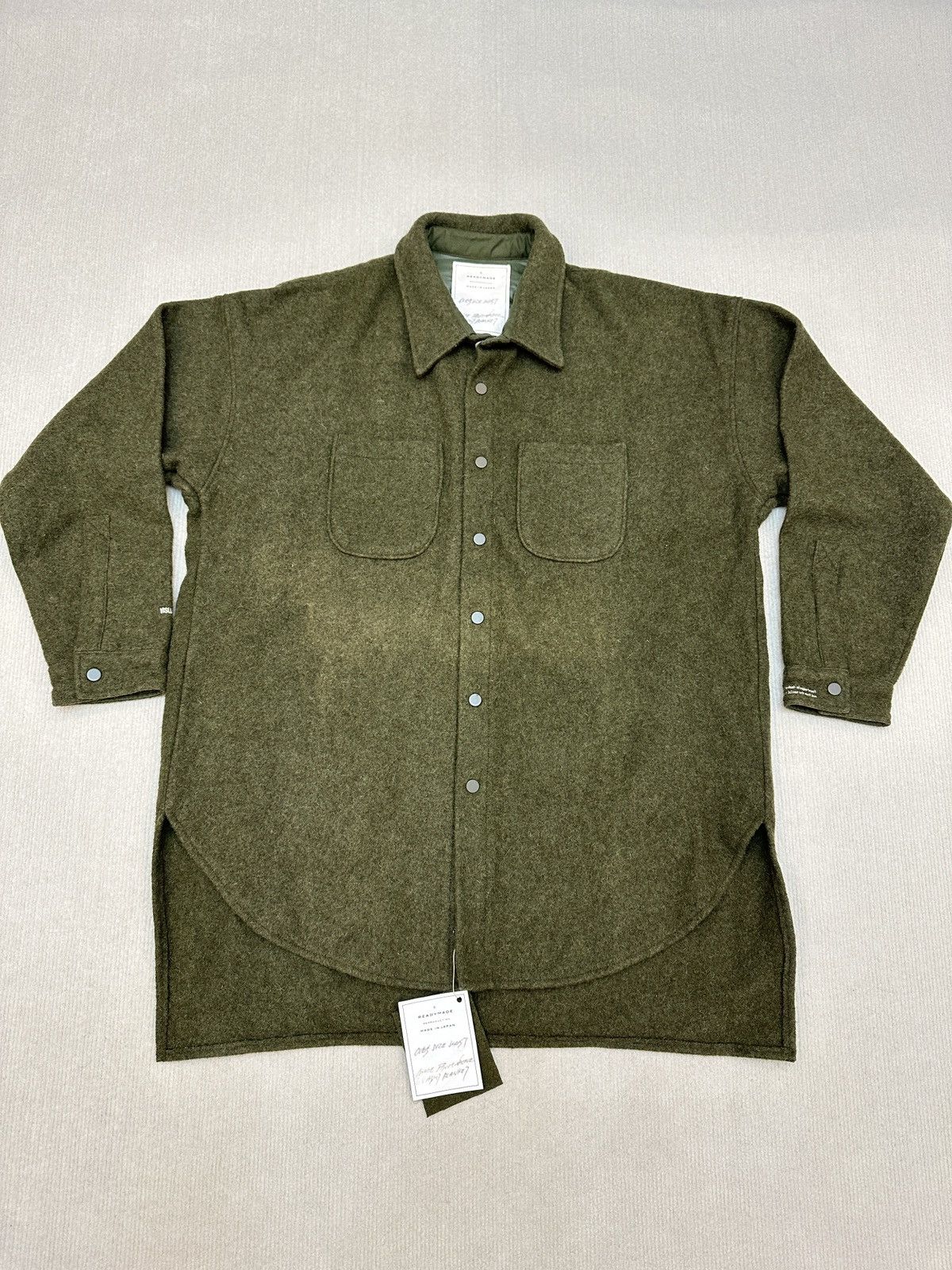 READYMADE × Saint Michael Readymade Wool Military Blanket Shirt Size US L / EU 52-54 / 3 - 1 Thumbnail