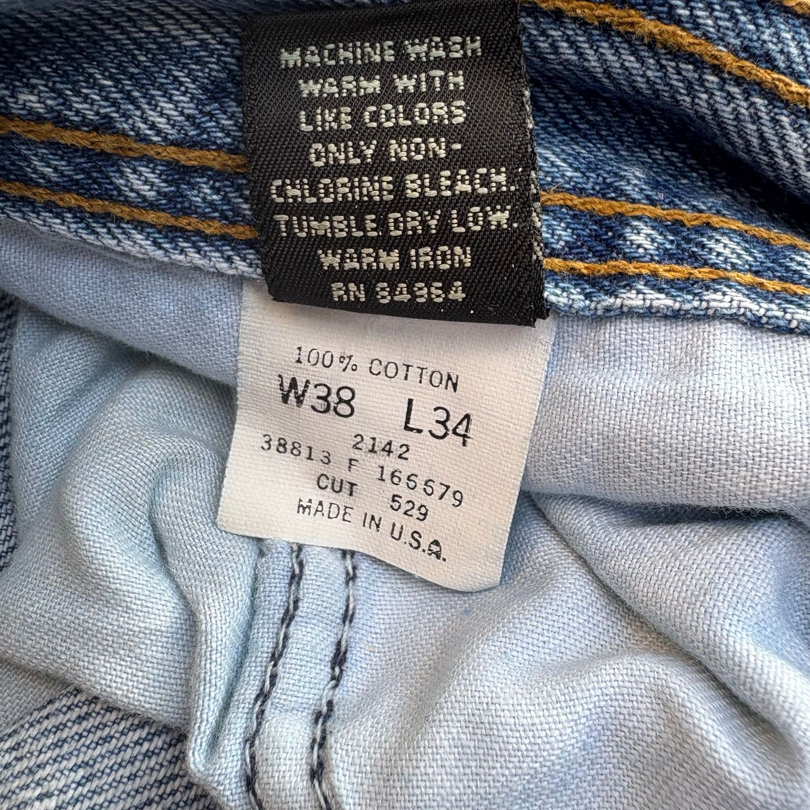 Structure VTG Structure Jeans 38L x 34 Medium Wash Blue Denim Size US 35 - 10 Thumbnail