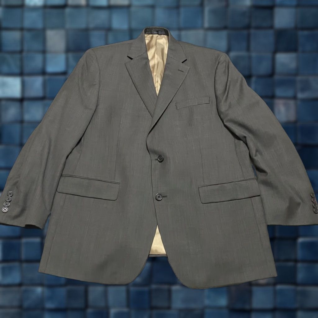 Ralph Lauren Lauren Ralph Lauren Blazer Mens 44 Long Wool 2 Button Notch Gray Solid Size US XXL / EU 58 / 5 - 1 Thumbnail