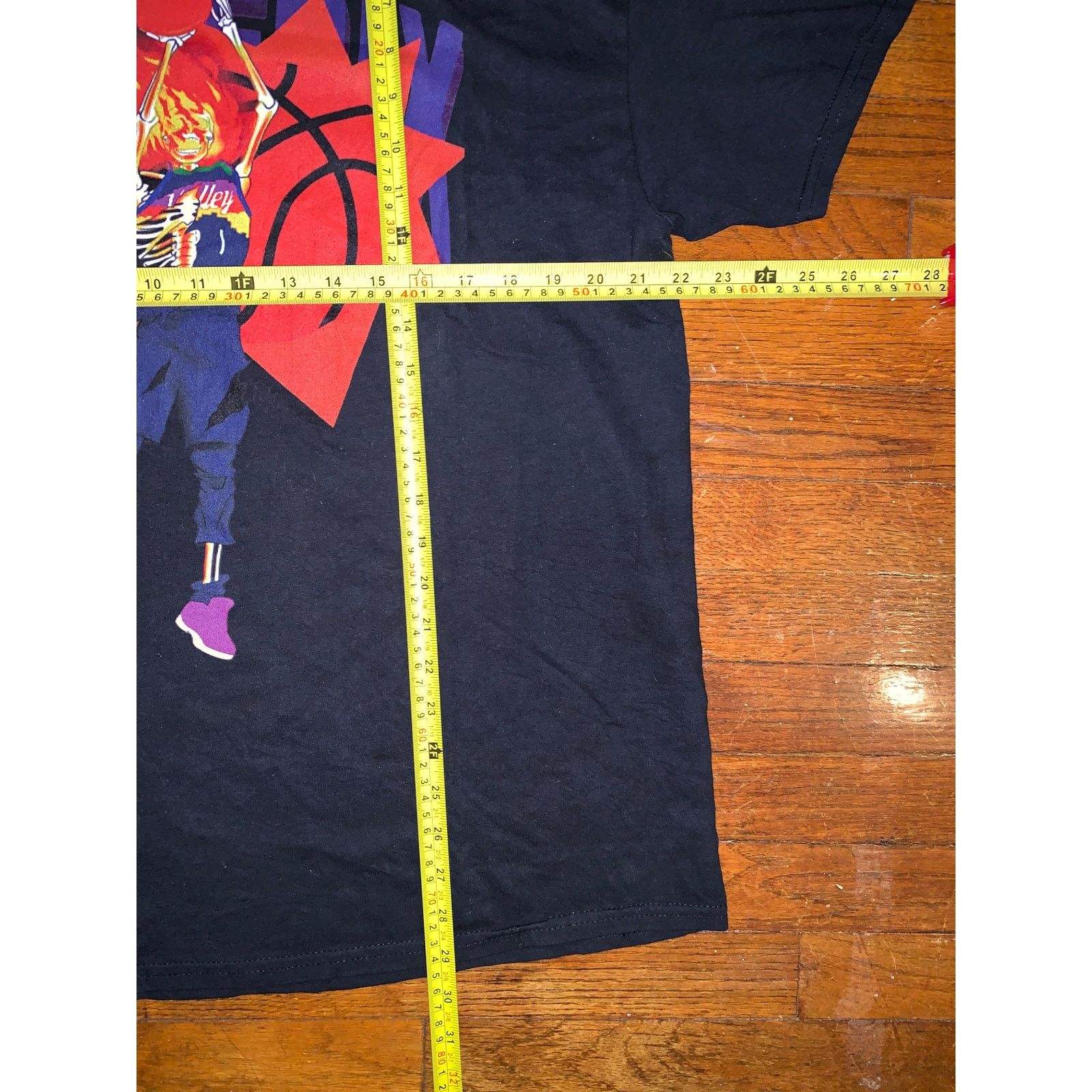 NBA Phoenix Suns Flaming Skull Basketball T Shirt XL Black NBA Size US XL / EU 56 / 4 - 5 Thumbnail