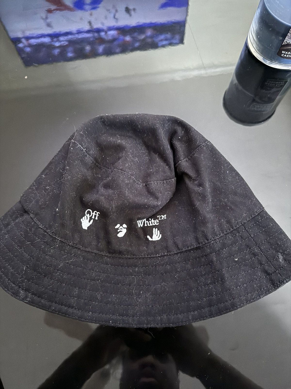 image of Off White Off-White Bucket Hat in Black, Men's