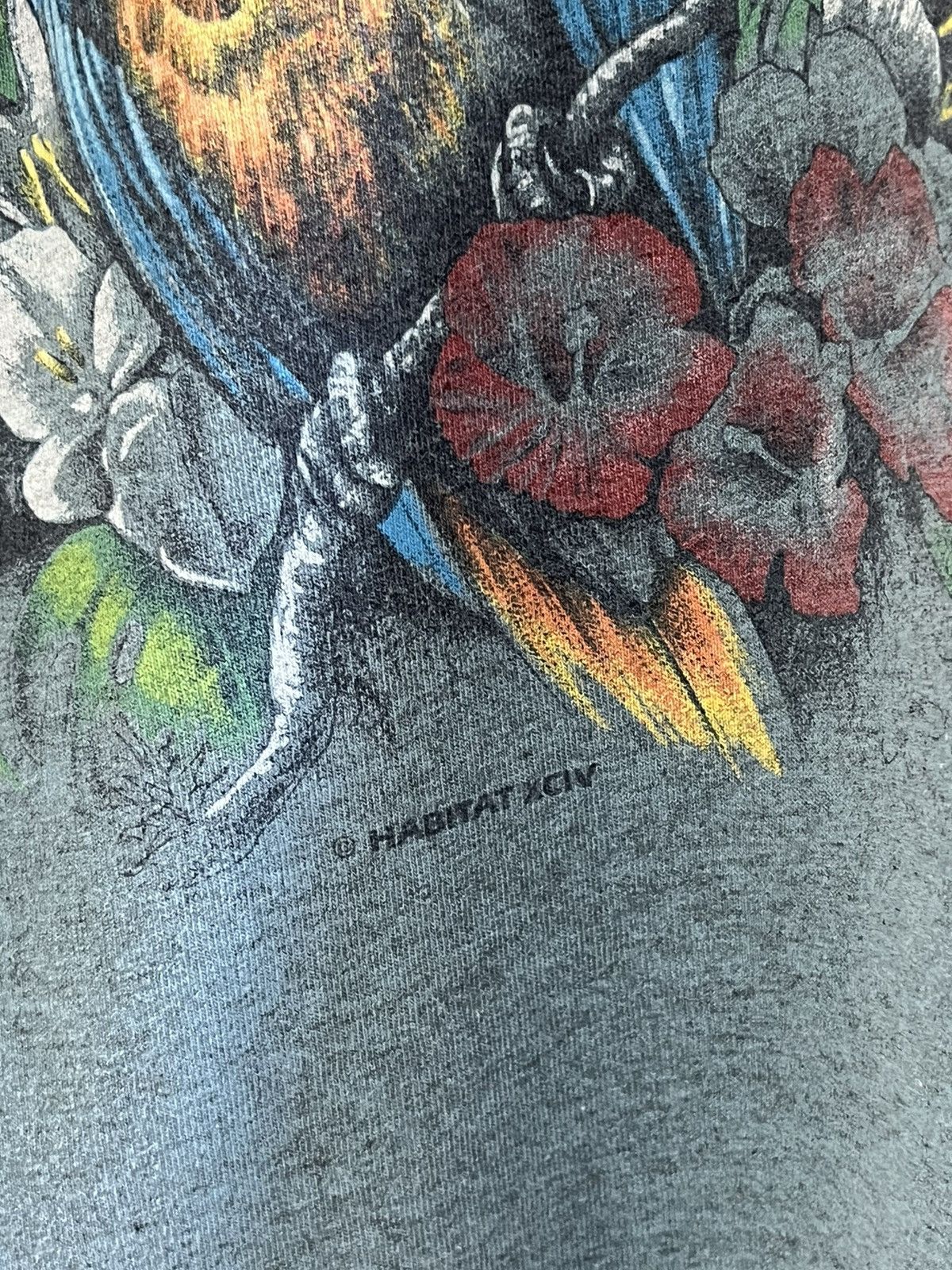 Signal Sport × Vintage Vintage 90’s Habitat Embroidered Parrot Rainforest T-Shirt Size US XL / EU 56 / 4 - 7 Thumbnail