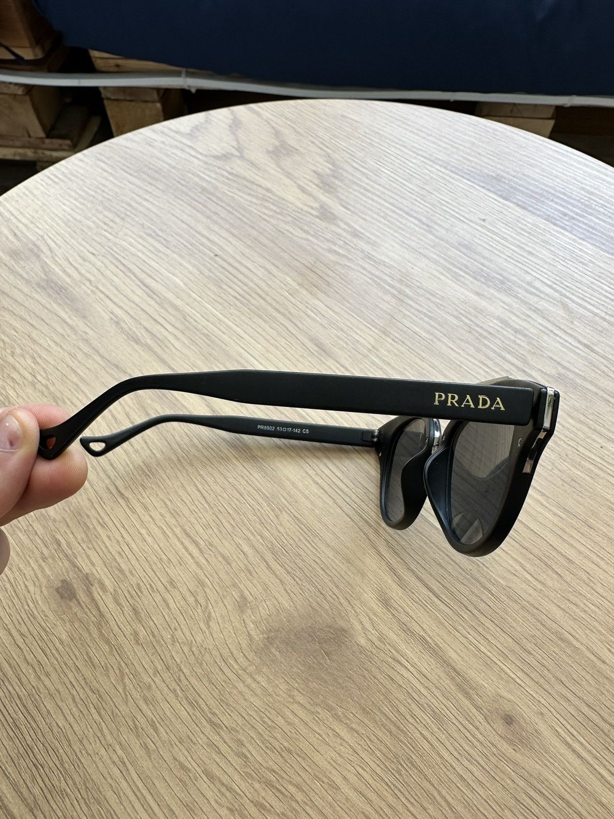 Miu Miu × Prada Prada black sunglasses OS Women PR8502 Size ONE SIZE - 5 Thumbnail
