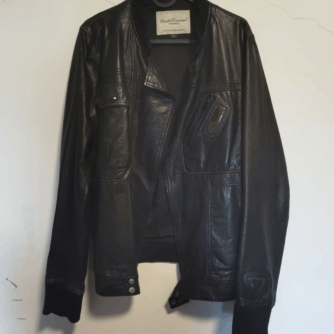 Undercover Sz 4 Undercover 00SS Good Enough Bike Leather Jacket-2508 Size US XL / EU 56 / 4 - 3 Thumbnail