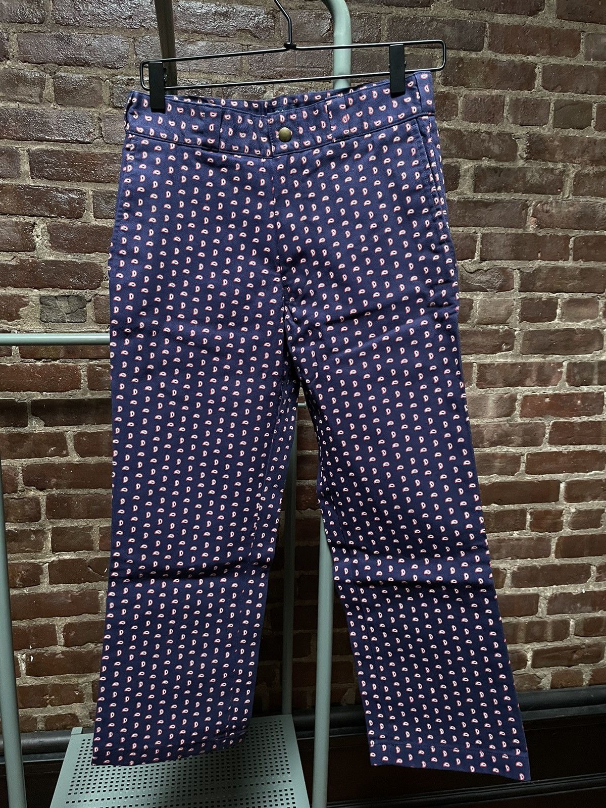 Noah NOAH Navy Paisley Pants Size US 28 / EU 44 - 2 Thumbnail