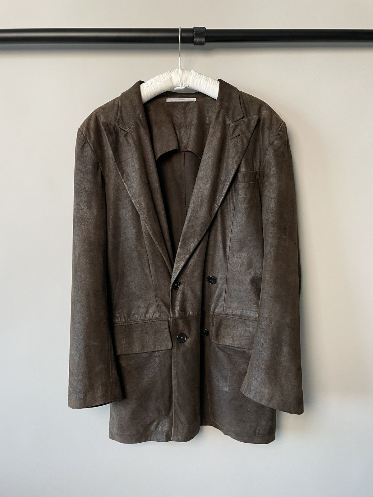 Yves Saint Laurent Yves Saint Laurent Rive Gauche by Tom Ford Waxed Blazer Size 48R - 1 Thumbnail