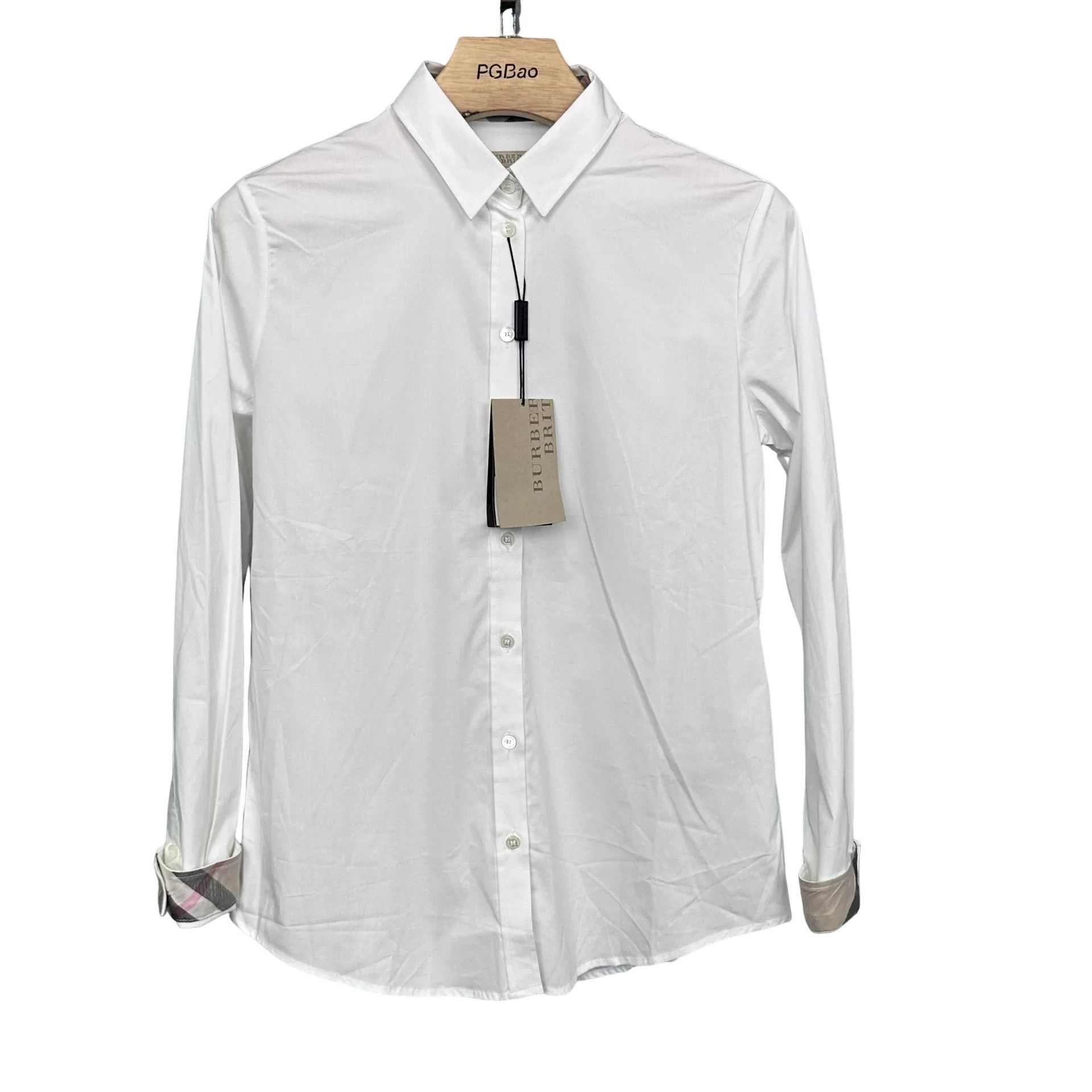 Burberry Burberry Check Trim Long Sleeve Shirt Size M Size US M / EU 48-50 / 2 - 1 Thumbnail