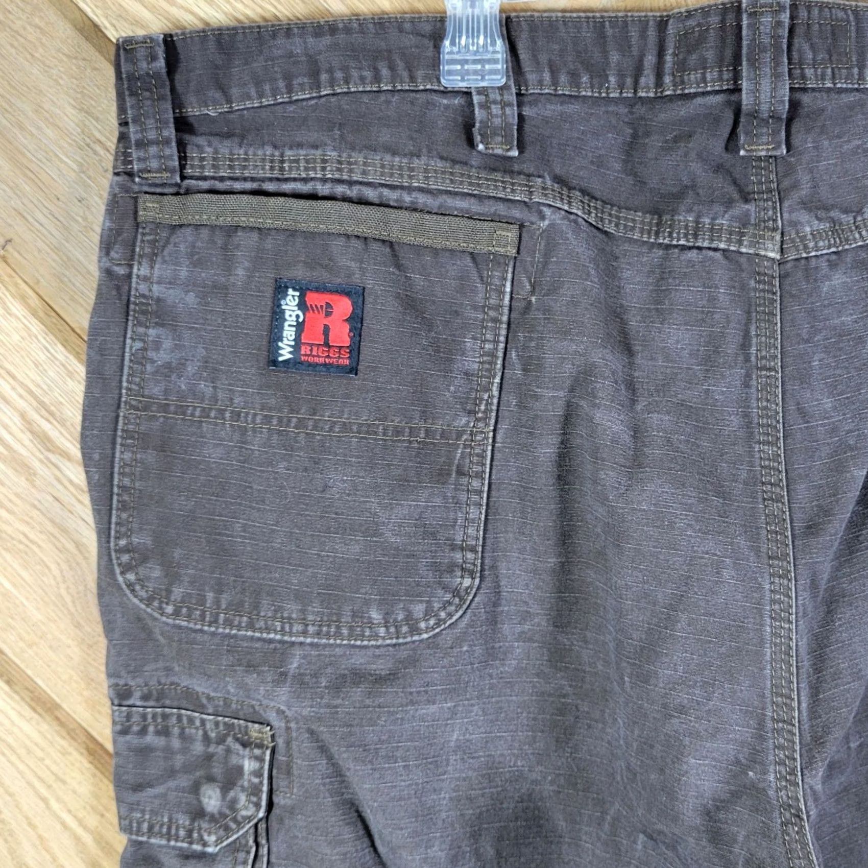 Wrangler Wrangler Riggs Pants Men 44x32 Brown Ranger Cargo Ripstop Cordura Carpenter Work Size US 44 / EU 60 - 7 Thumbnail