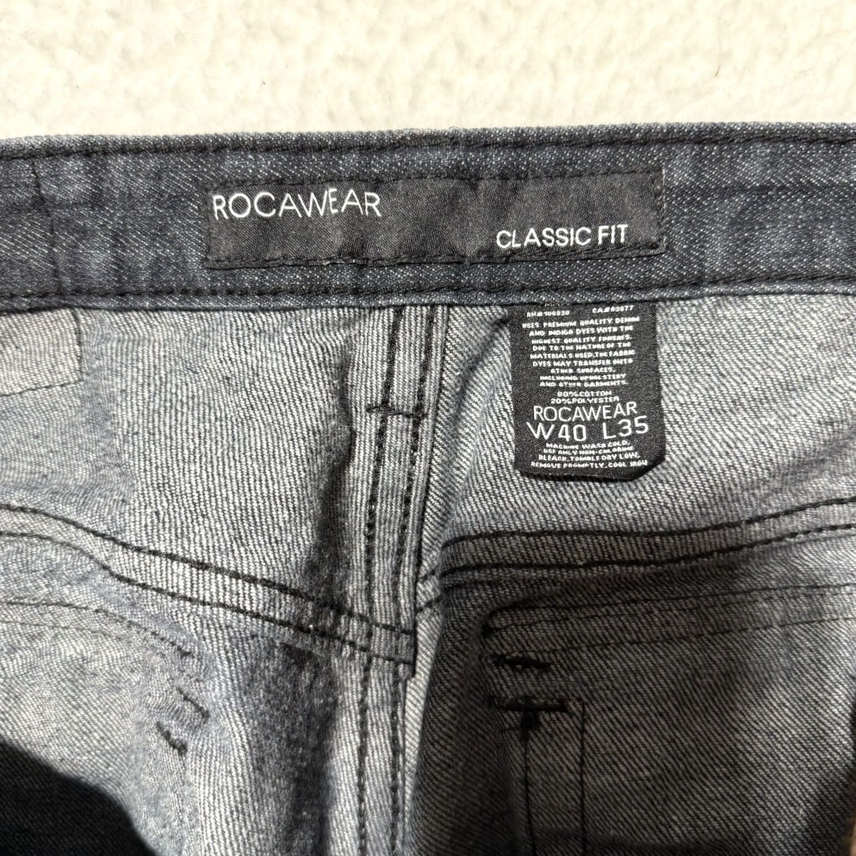 Rocawear Rocawear Jeans Men Black 38x31 Embroidered Pocket Rocawear Brand Size US 38 / EU 54 - 7 Thumbnail