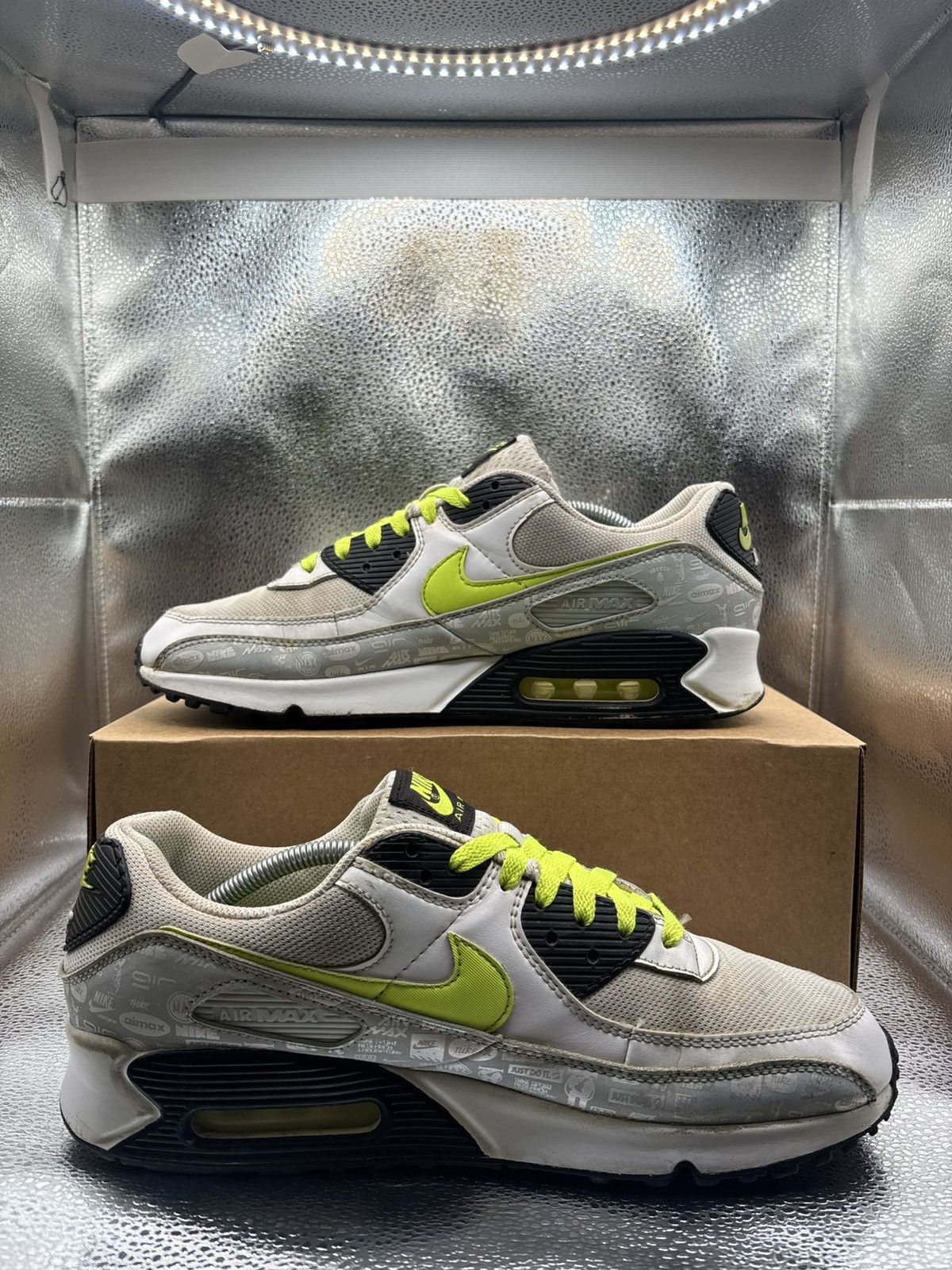 Nike Nike Air Max 90 Reflective Mosaic Of Logos Size US 12 / EU 45 - 5 Thumbnail