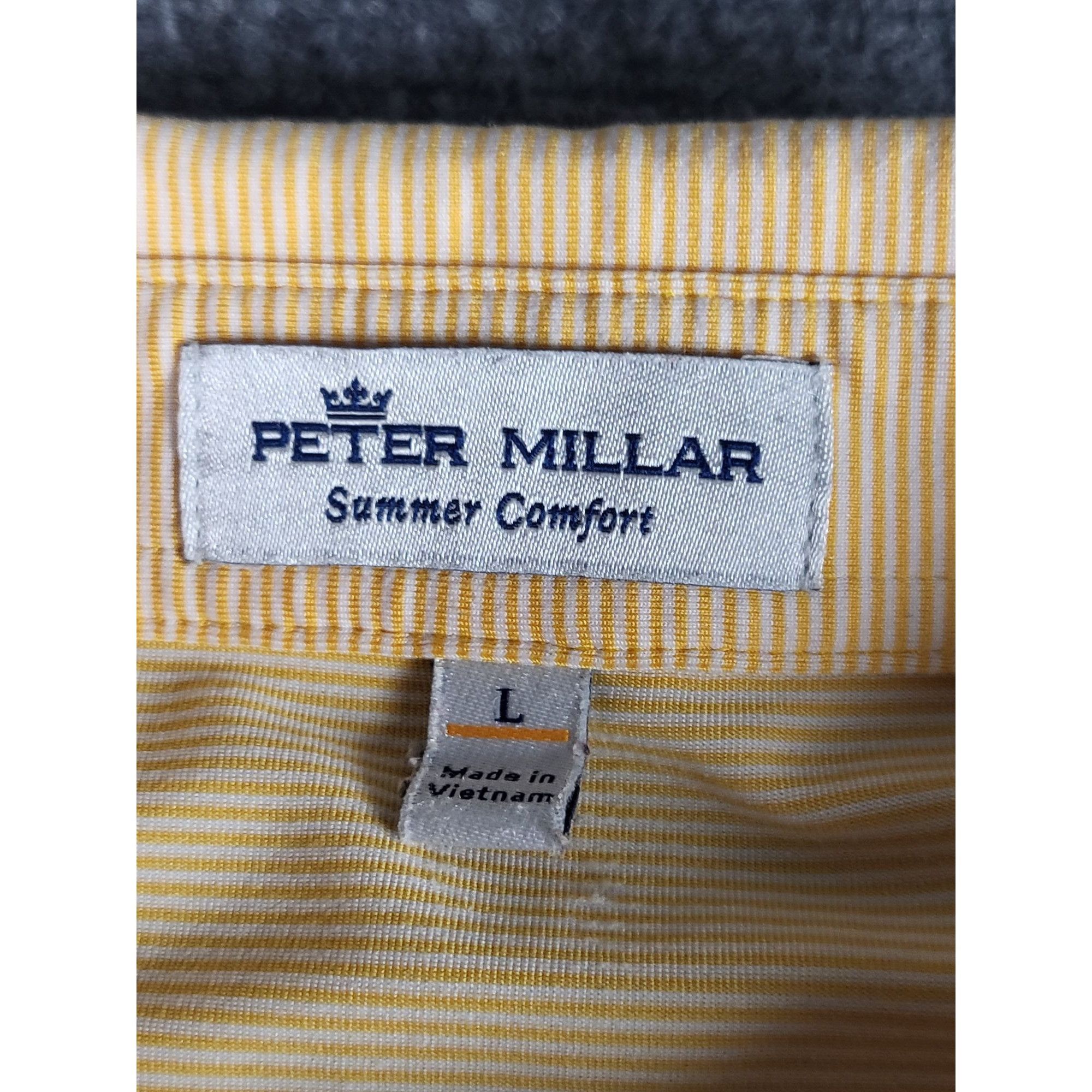 Peter Millar Peter Millar Summer Comfort Cara Cara Polo Men Sz L Striped Size US L / EU 52-54 / 3 - 7 Thumbnail