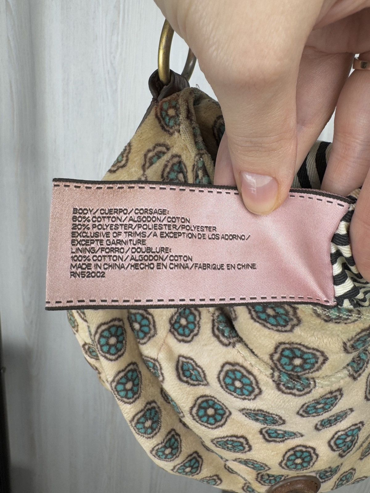 Juicy Couture Y2K JUICY COUTURE VELOUR LEATHER FLORAL RARE Shoulder bag Size ONE SIZE - 13 Thumbnail