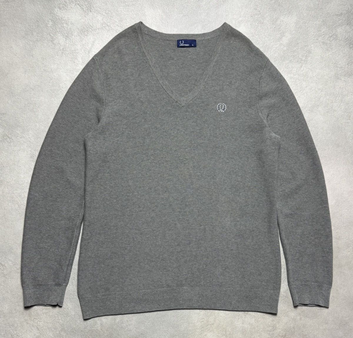 Fred Perry Fred Perry Cotton Knit V-neck Sweater Small Logo Size US XL / EU 56 / 4 - 1 Thumbnail