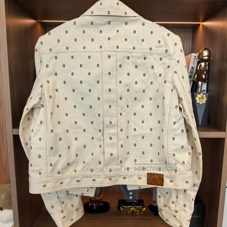 Hermes Hermes White Pig Nose Denim Jacket Size S / US 4 / IT 40 - 8 Thumbnail