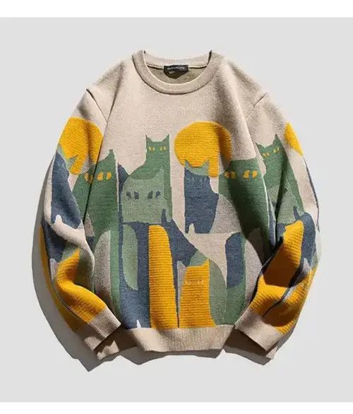 Japanese Brand Winter Jumper Knit Fleece Sweater Size ONE SIZE - 1 Thumbnail