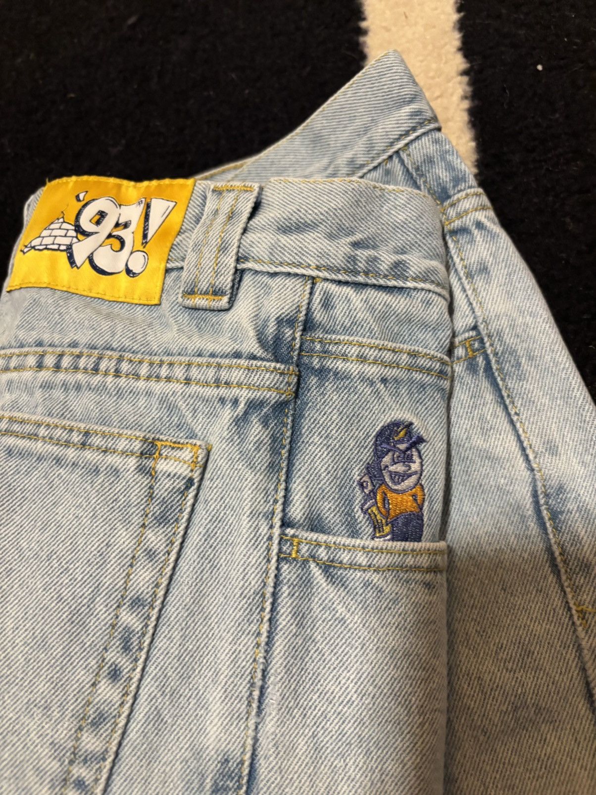 Polar Skate Co. Original (rare graphic) denim jeans loose fit Size US 32 / EU 48 - 1 Thumbnail
