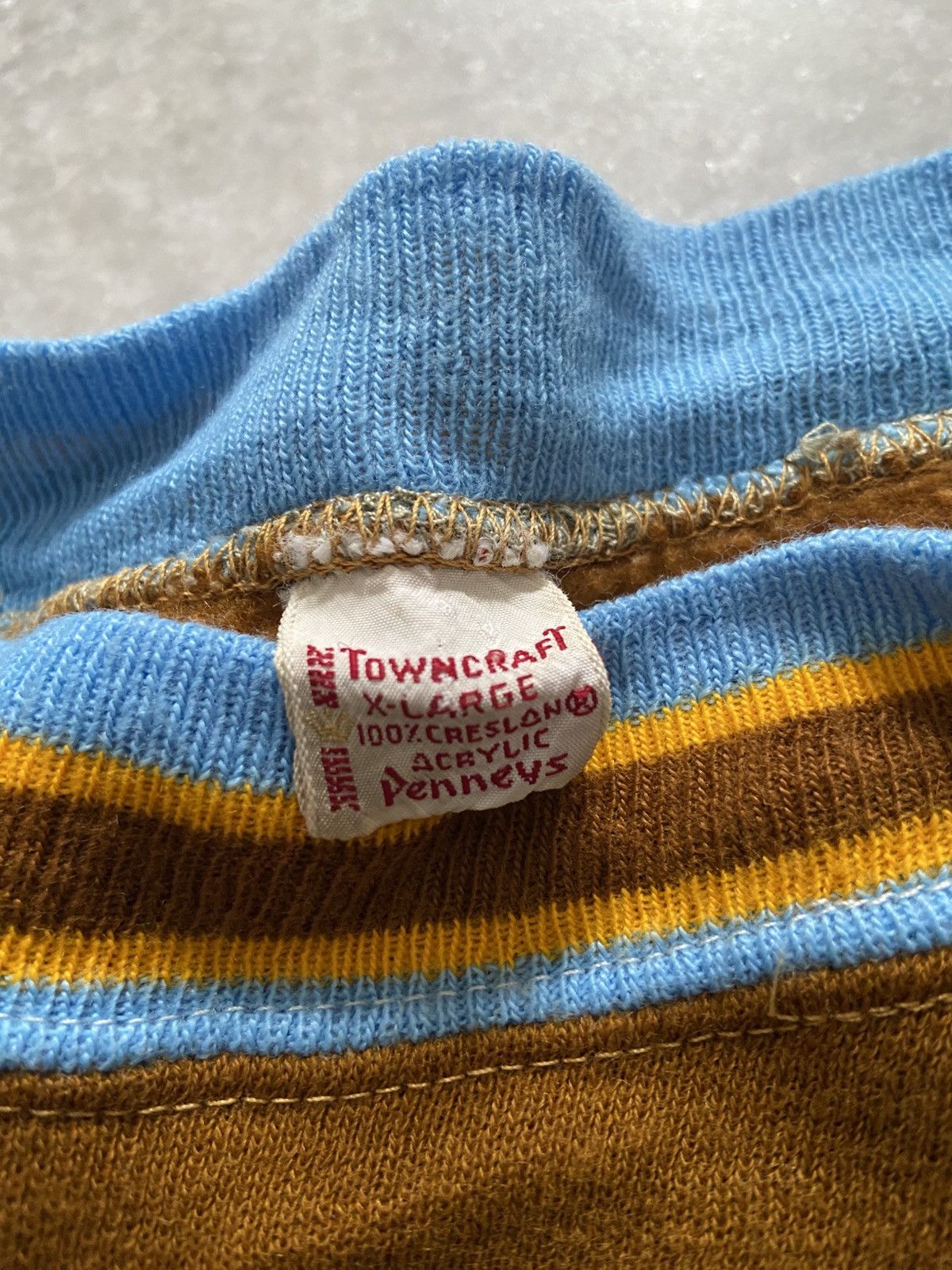 JCPenney Vintage Towncraft Animal Mock Ringer Knit Sweater Shirt Size US L / EU 52-54 / 3 - 7 Thumbnail