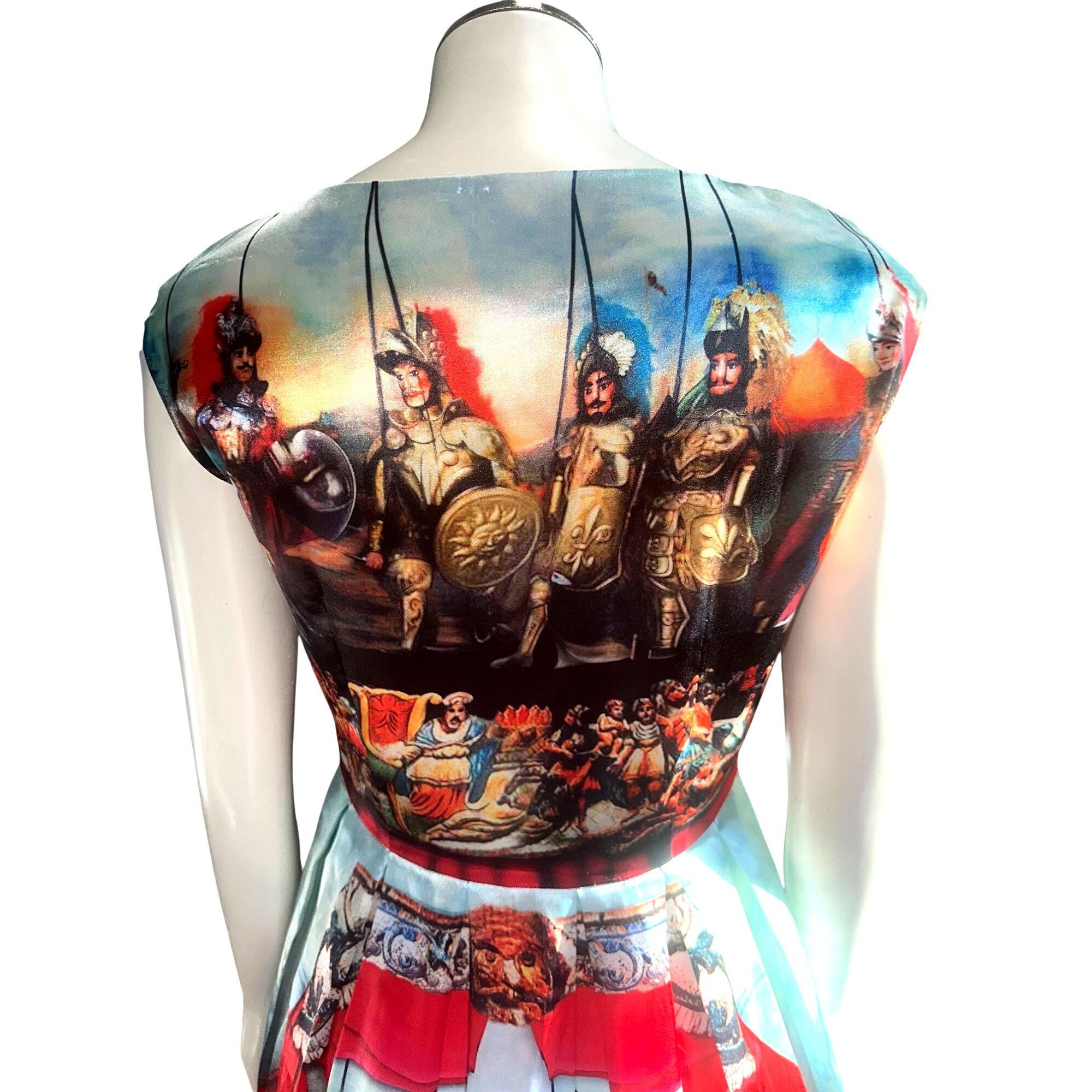 Other CCC Silk Cotton Medium Knights Scene Print Fit And Flare Mid Size M / US 6-8 / IT 42-44 - 7 Thumbnail