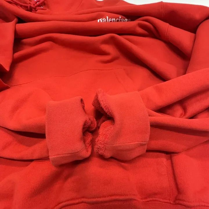 Balenciaga Balenciaga Balenciaga Red Hooded Sweatshirt -2507 Size US XL / EU 56 / 4 - 8 Thumbnail