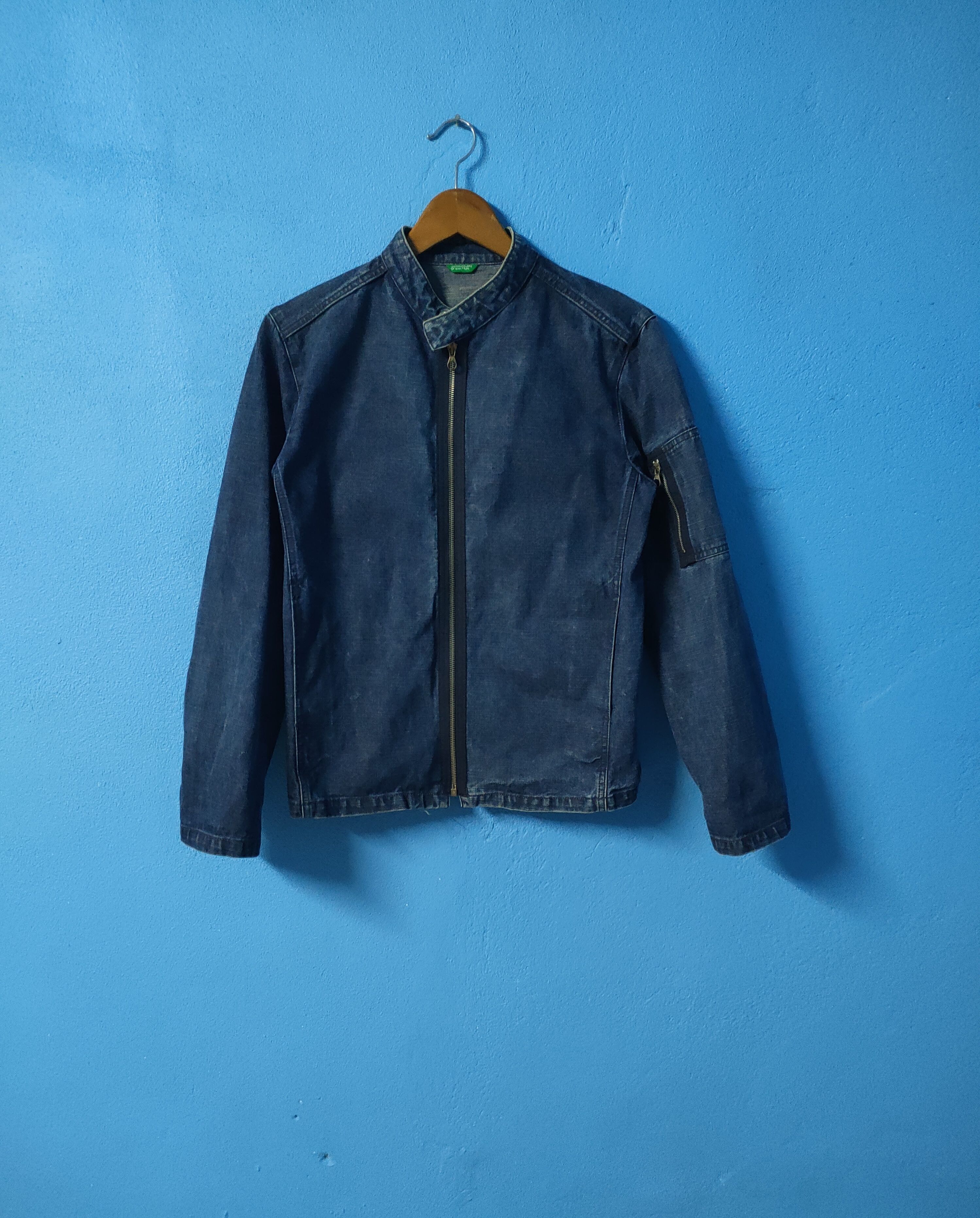 vintage united colors of benetton denim jacket