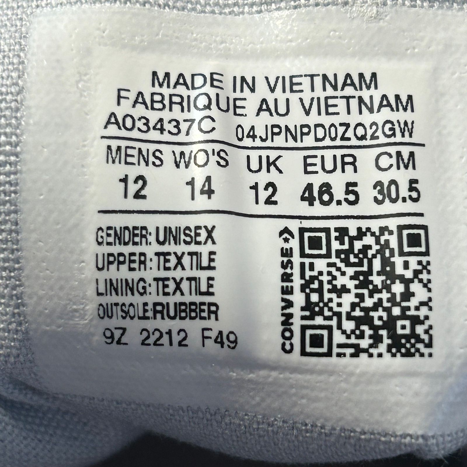 Converse Converse Chuck 70 Hi "Jungle Cloth" Ghosted Mens 12 A03437C Size US 12 / EU 45 - 10 Thumbnail