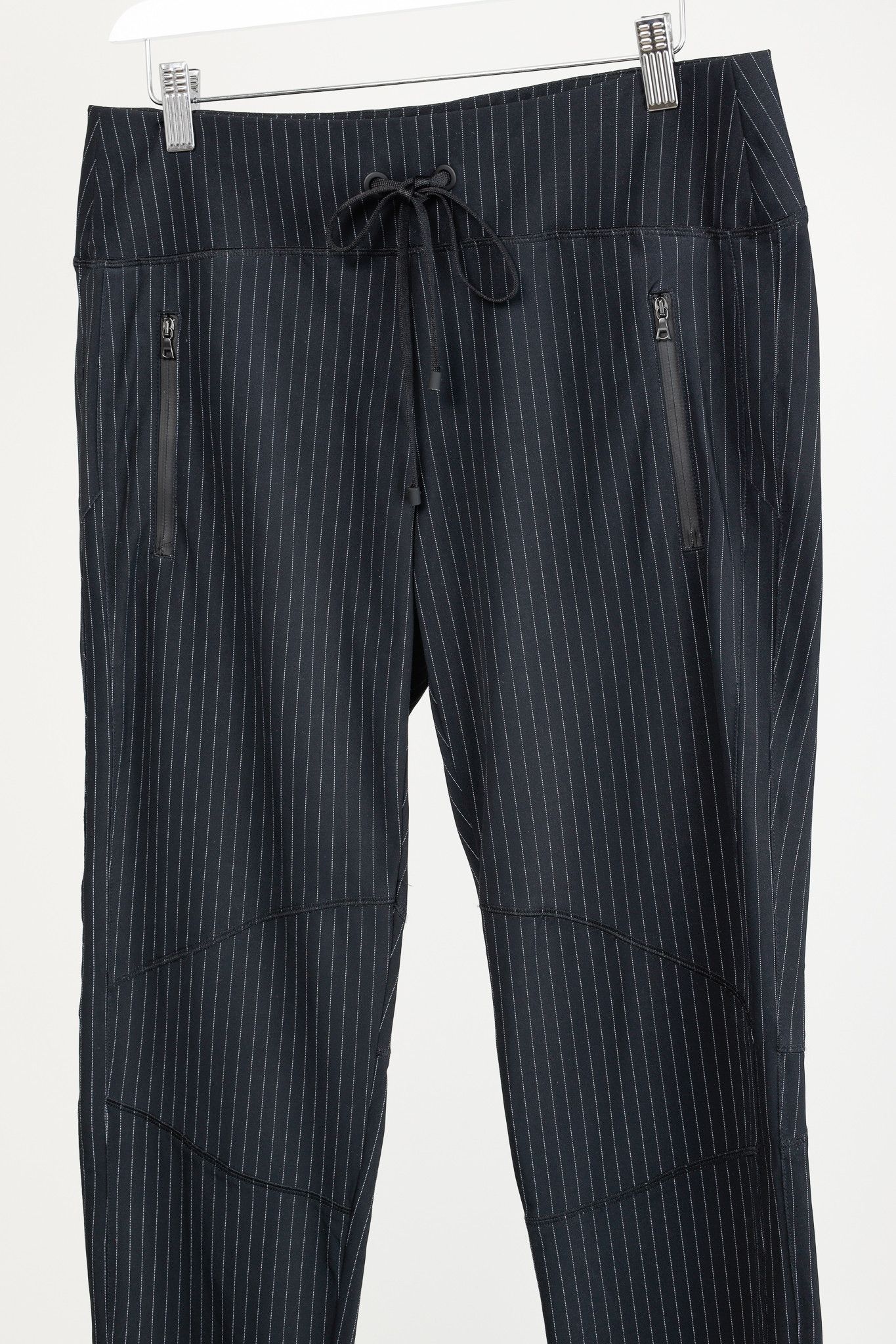 Other Cambio Jaden Navy Pinstripe Drawstring Pants Size 31" - 1 Thumbnail