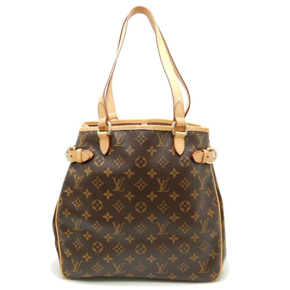 Louis Vuitton Monogram Batignolles Vertical Brown Shoulder Bag