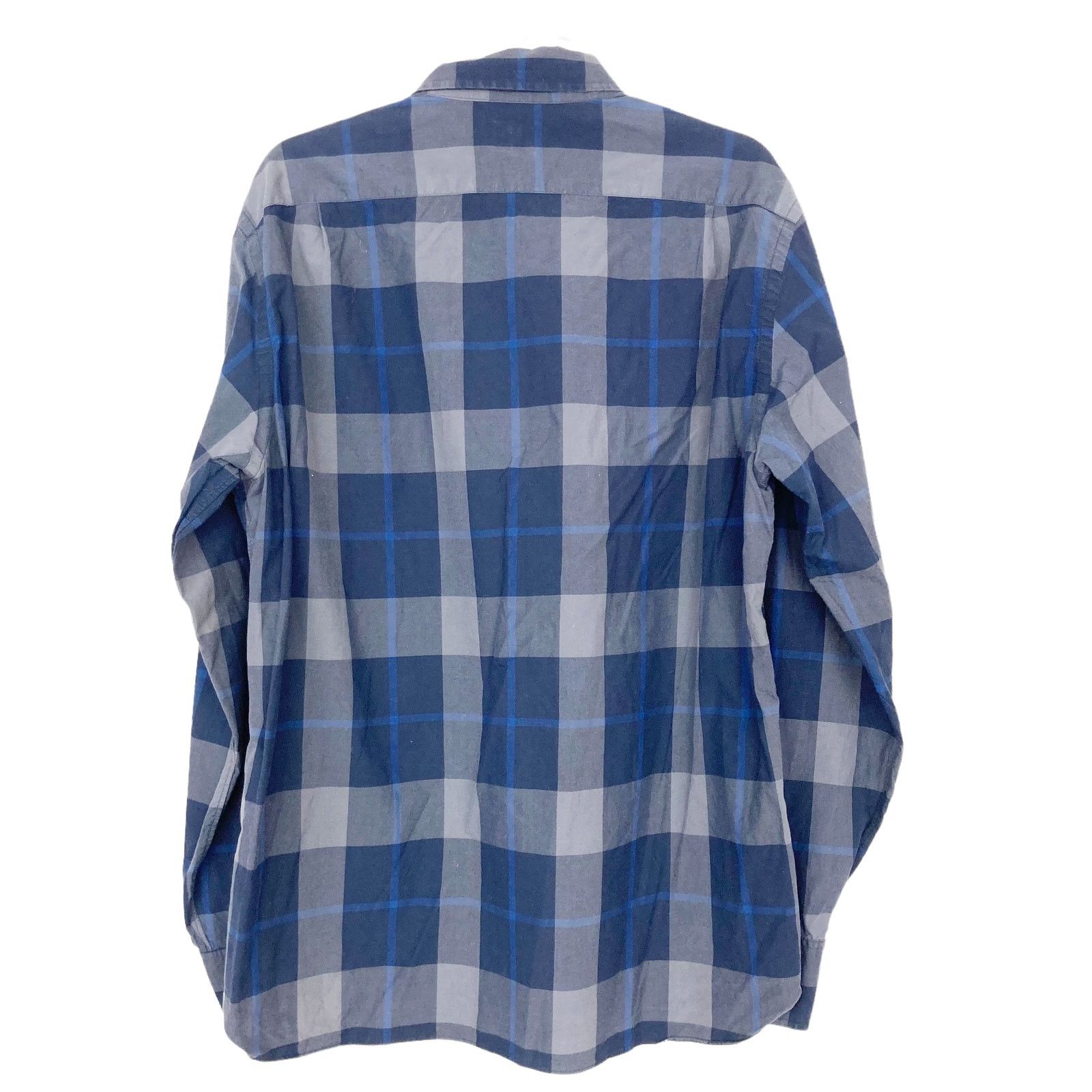 J.Crew J. Crew Gray Blue Plaid Long Sleeve Button Down Sz L Size US L / EU 52-54 / 3 - 3 Thumbnail