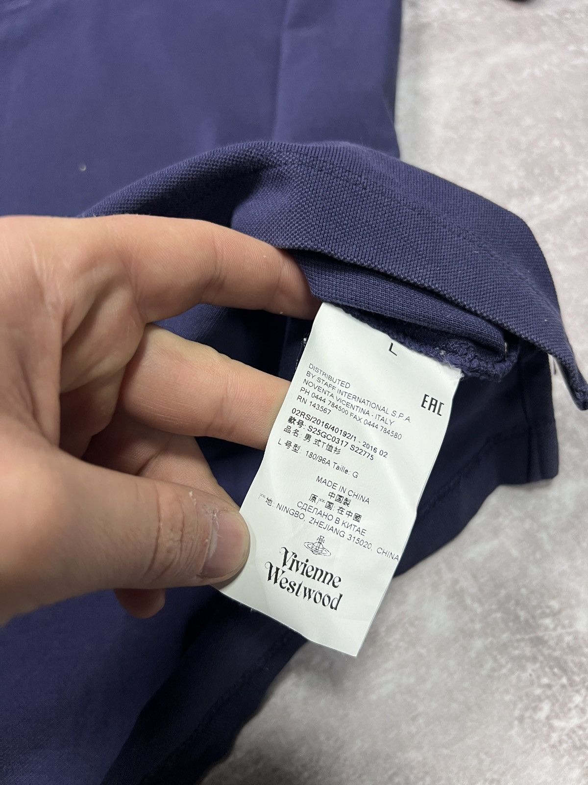 Vivienne Westwood Vivienne Westwood Blue Polo Shirt Orb Logo Size L Size US L / EU 52-54 / 3 - 5 Thumbnail