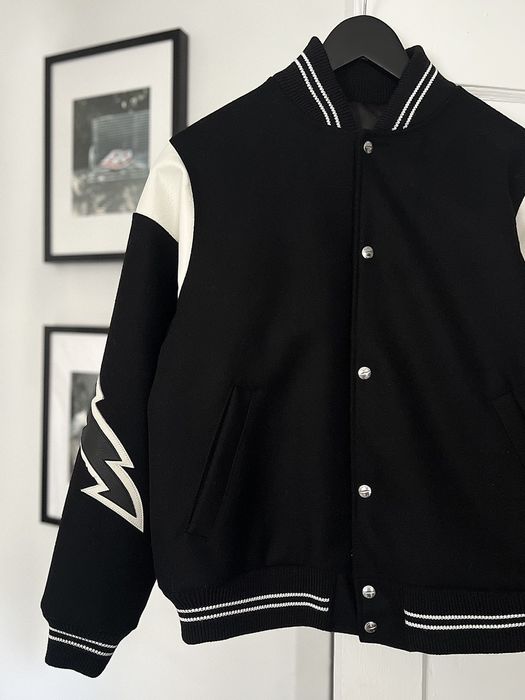 Rhude LIGHTNING VARSITY TEDDY JACKET | Grailed