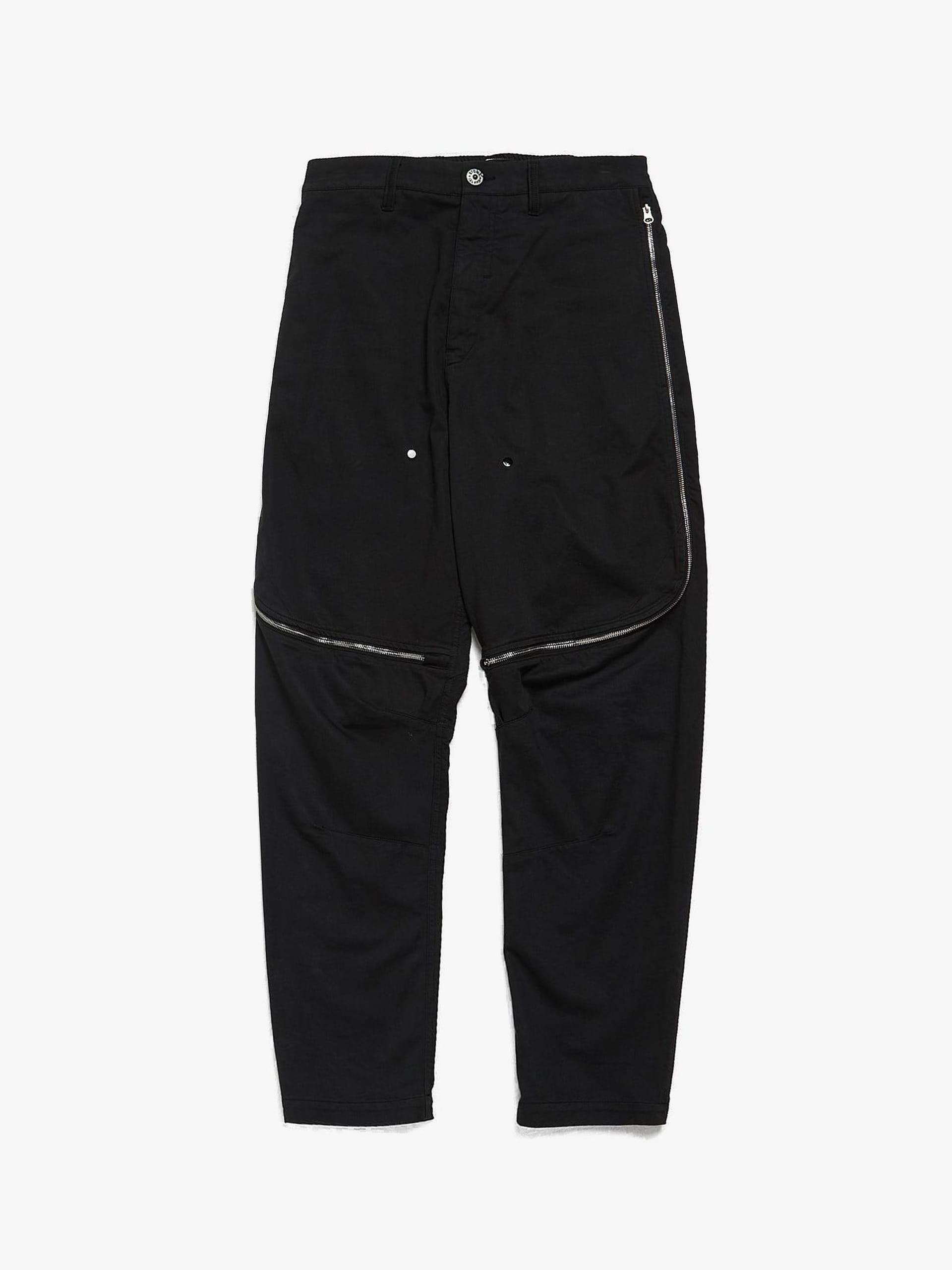 Stone Island Shadow Project Black Zipped Knee Cotton Sweatpants Size US 30 / EU 46 - 1 Thumbnail