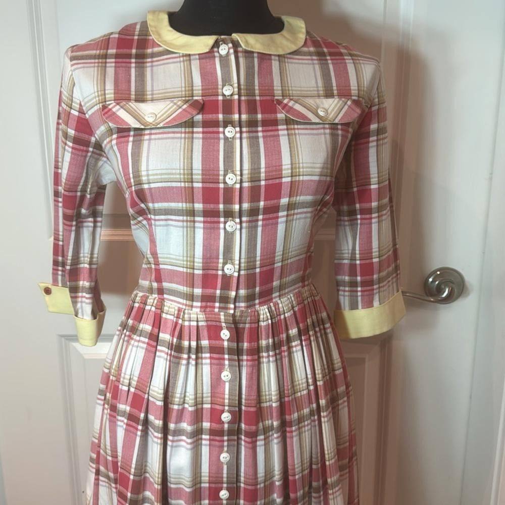 Designer 50s full skirt dress. Size S / US 4 / IT 40 - 5 Thumbnail
