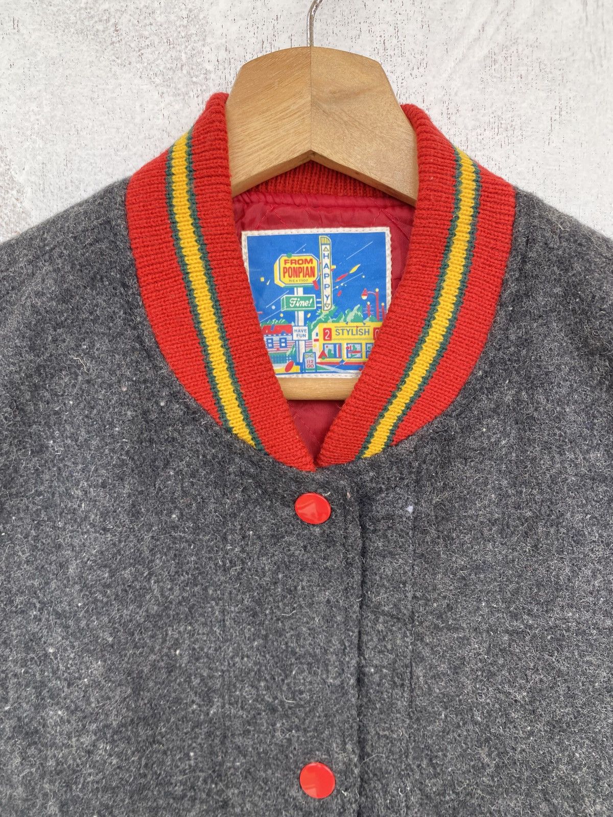 Japanese Brand Vintage Ponpian Varsity Jacket Size US M / EU 48-50 / 2 - 5 Thumbnail