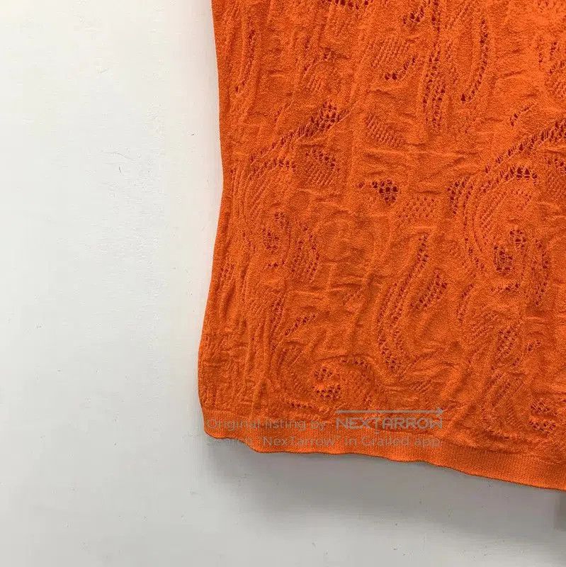 Versace Versace Orange Woven Women's Dress . Size M / US 6-8 / IT 42-44 - 4 Thumbnail
