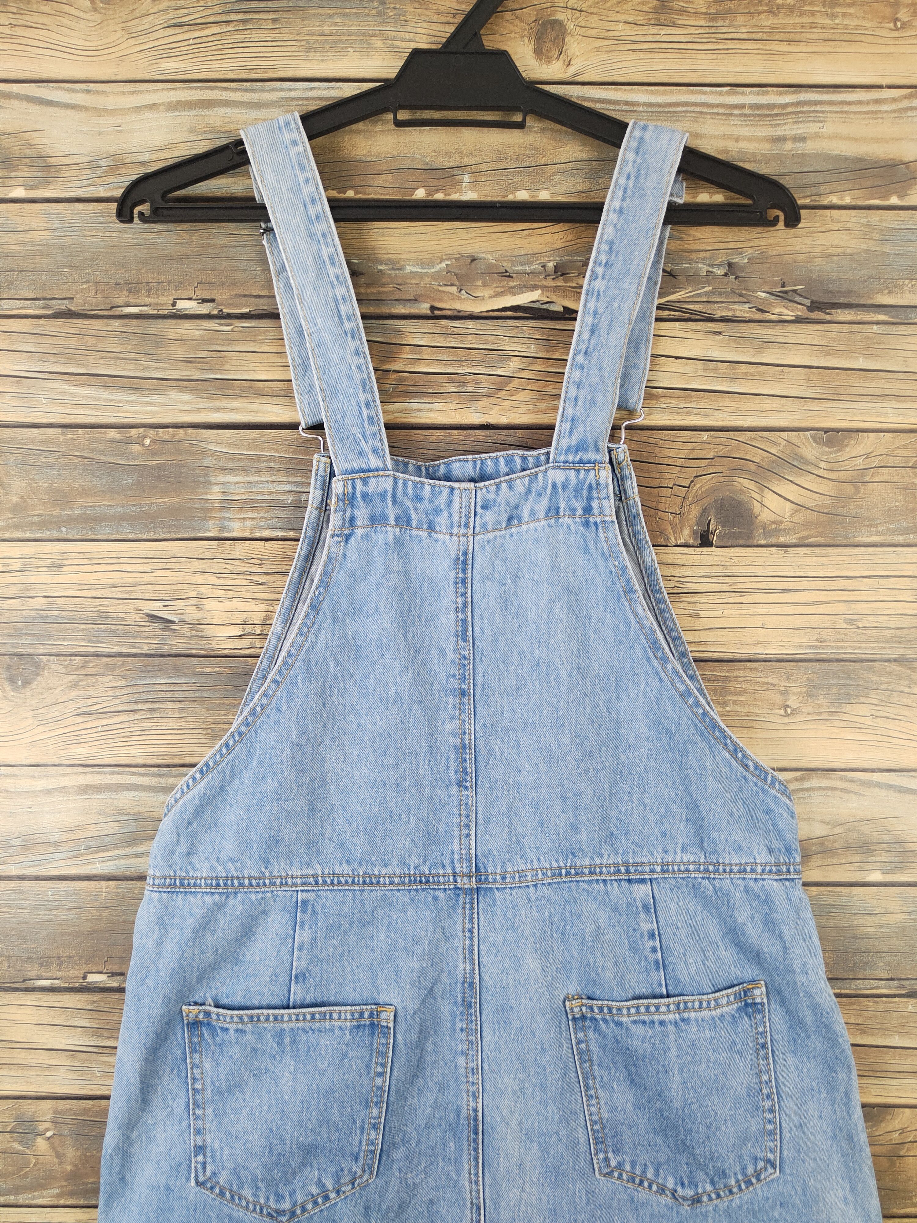 Japanese Brand × Vintage Vintage Japanese Brand Light Blue Denim Skirt Jumpsuits Size 33" - 7 Thumbnail