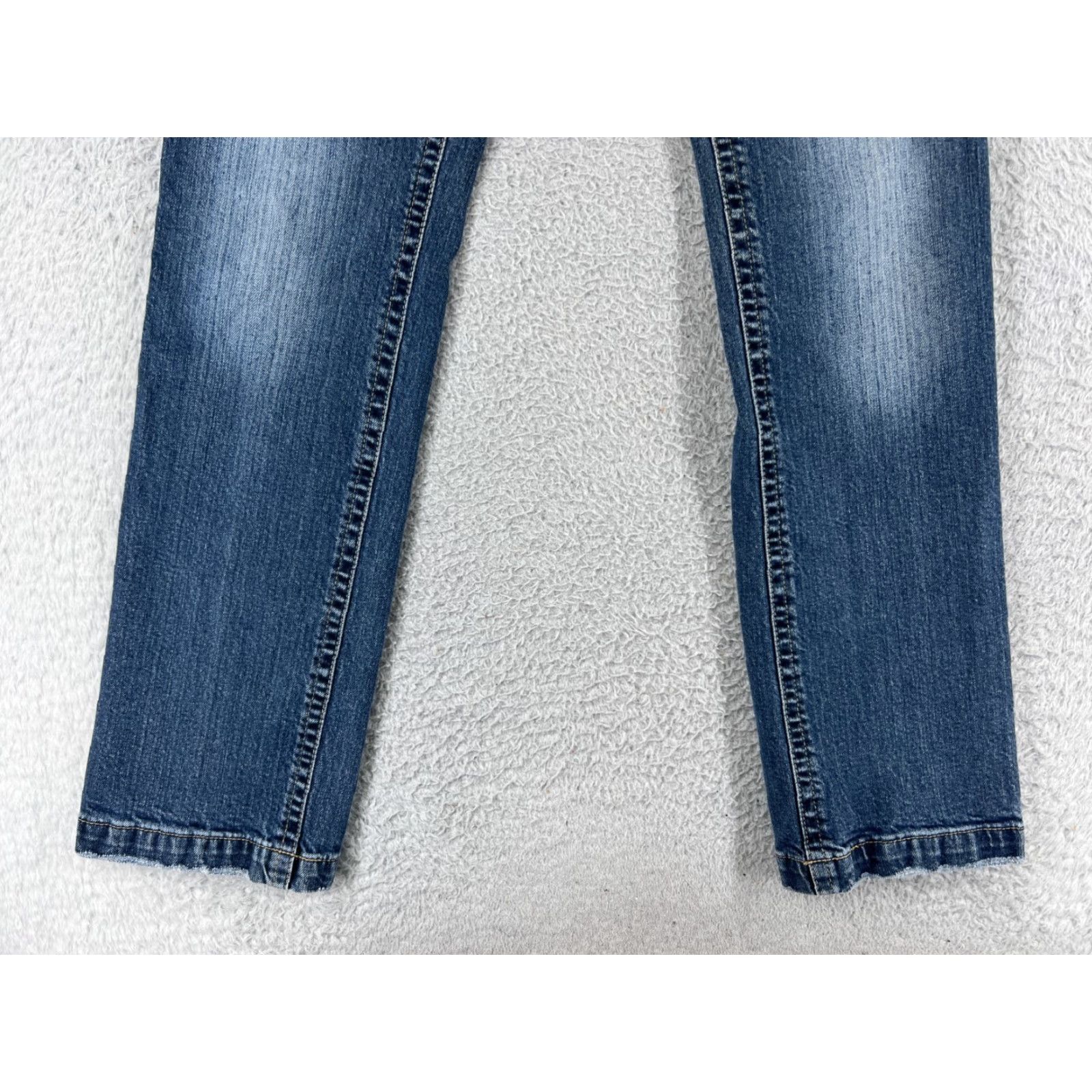 Vintage Kali Jeans Womens 9 Blue Denim Low Rise Straight Medium Wash Cotton Blend Jeans Size 30" / US 8 / IT 44 - 5 Thumbnail