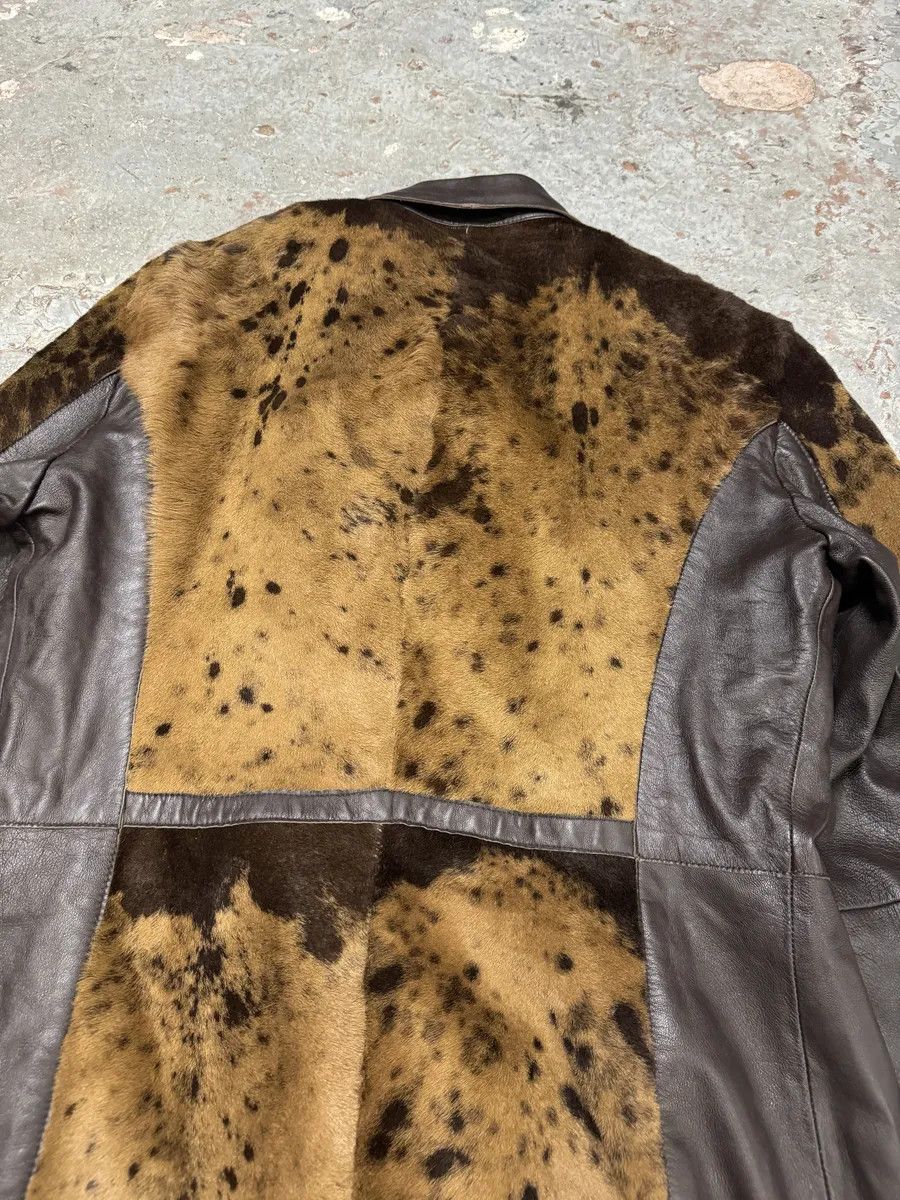 Dolce & Gabbana 2000s Dolce & Gabbana Pony Hair Cow Leather Trench Coat Size US M / EU 48-50 / 2 - 7 Thumbnail