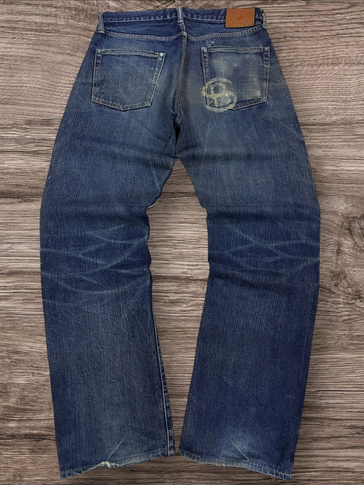 Samurai Jeans Vtg StormyBlue by Pherrow Kapital Style Selvedge Jeans Size US 32 / EU 48 - 3 Thumbnail