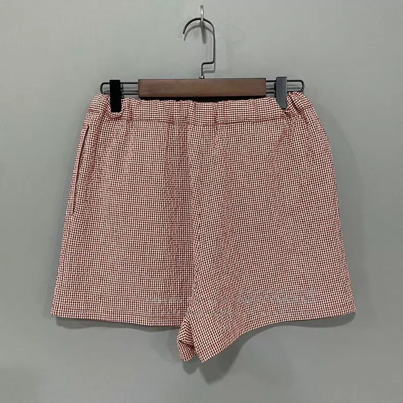 Hermes Hermes Red Mountain Plaid Embroidered Short Pants Size 42" / US 20 - 1 Thumbnail