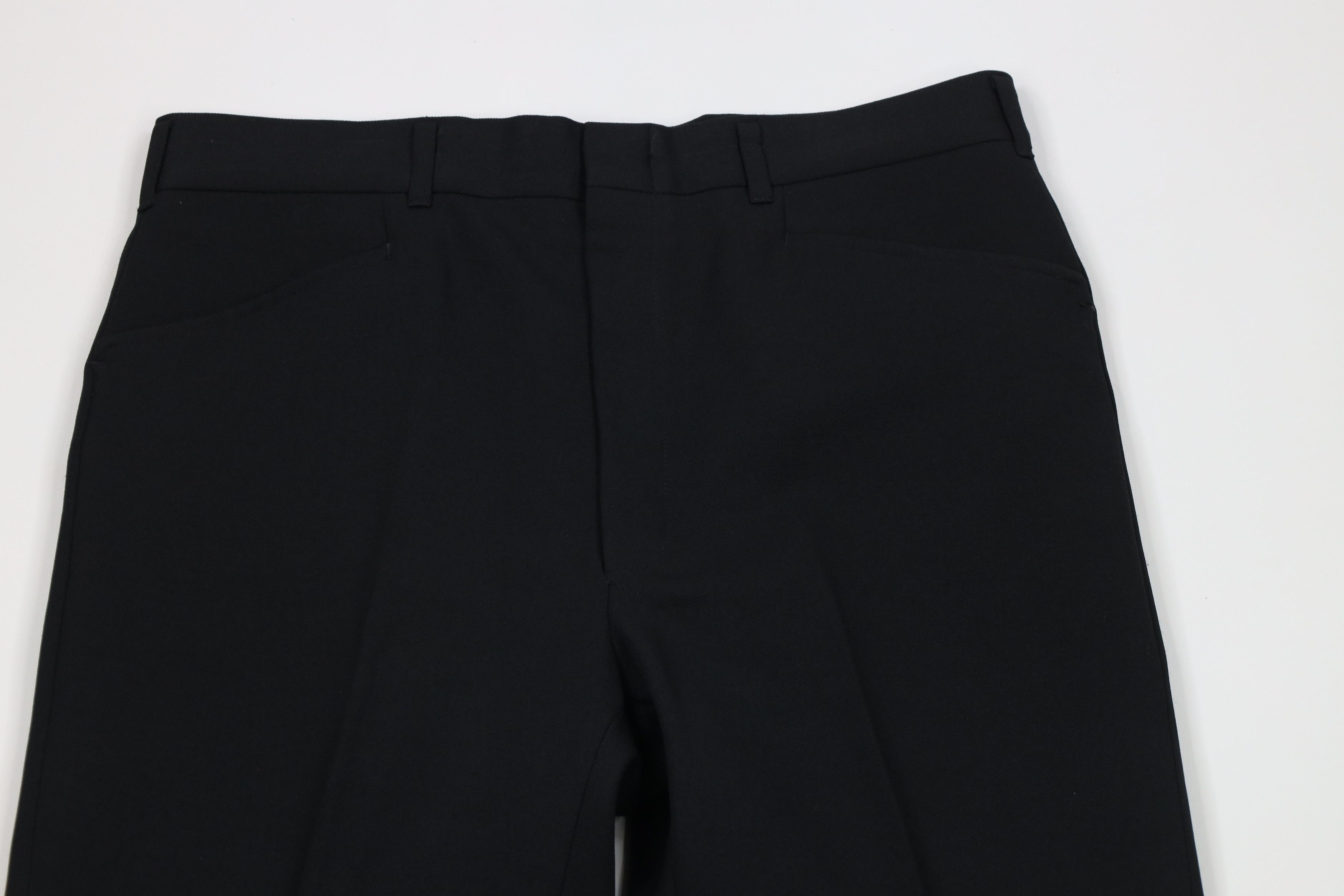Vintage Vintage 70s Streetwear Leg Bell Bottoms Chino Pants Black Size US 34 / EU 50 - 2 Thumbnail