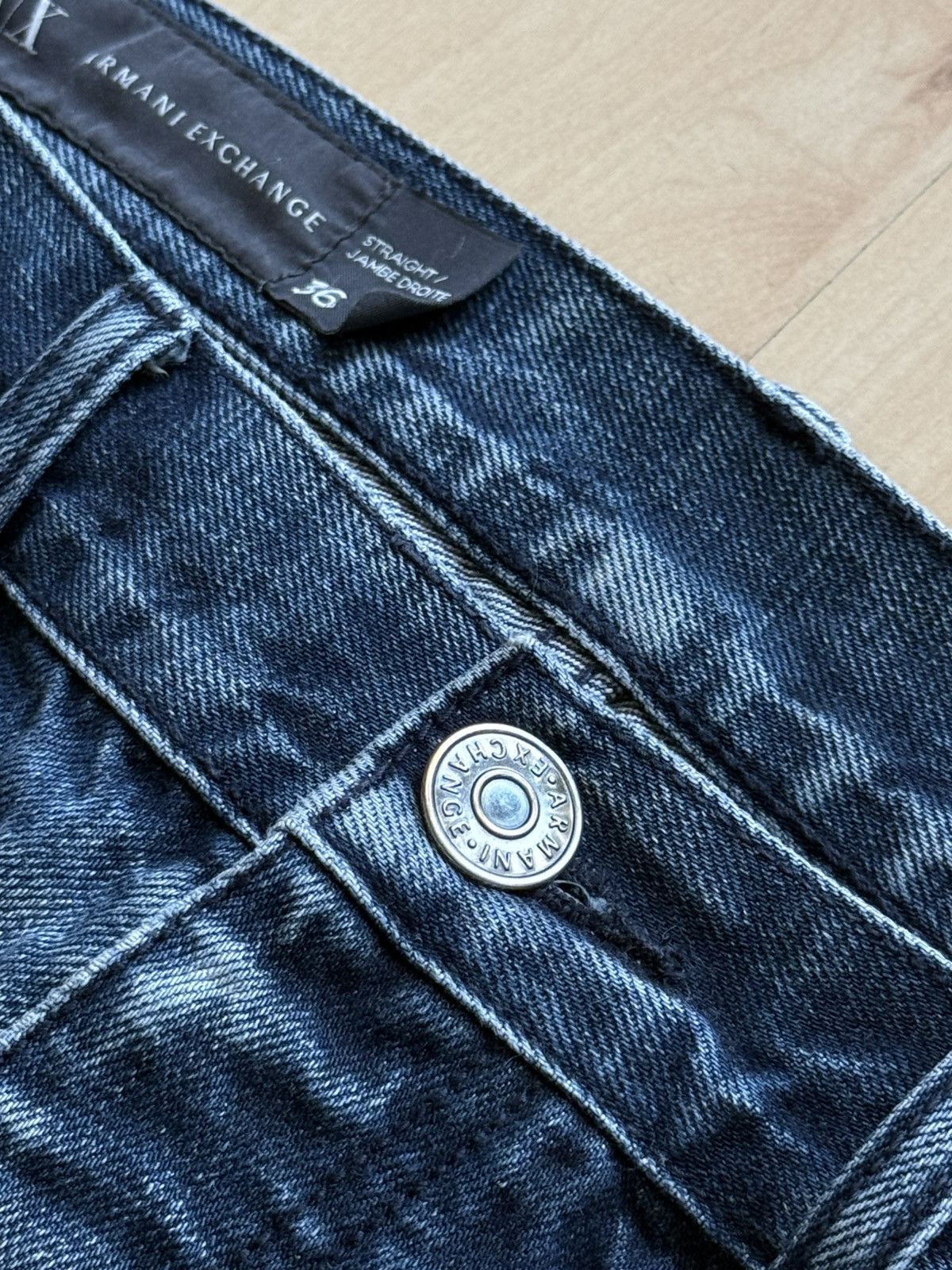 Armani Exchange SS2014 Armani exchange wash denim straight fit jeans Size US 36 / EU 52 - 6 Thumbnail