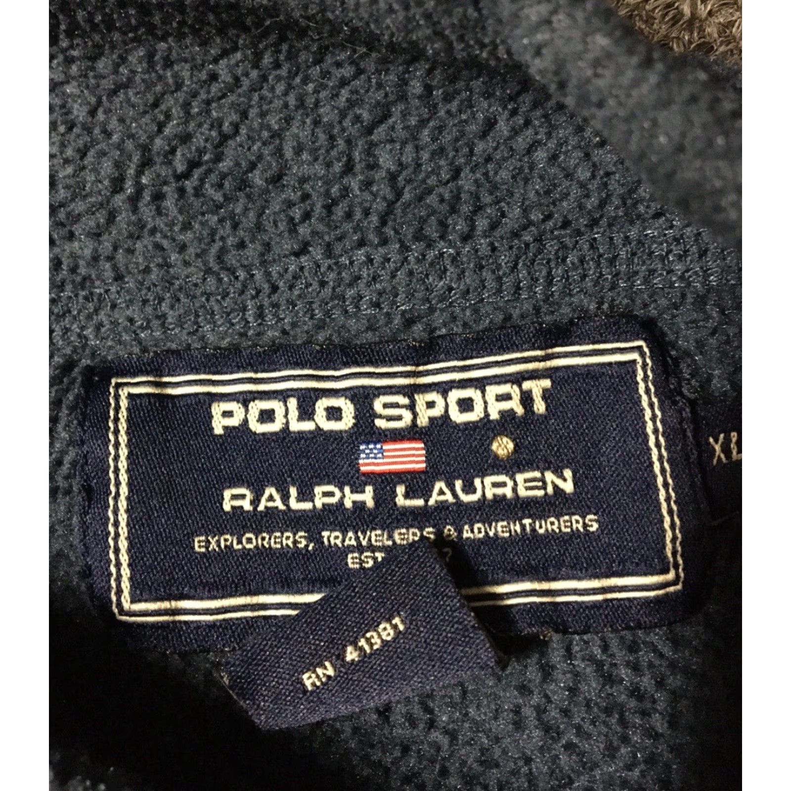 Polo Ralph Lauren VINTAGE Polo Ralph Lauren 1/4 Zip Fleece Jacket XL Blue Polo Sport BOXY Fit 90s Casual Men Size US XL / EU 56 / 4 - 5 Thumbnail