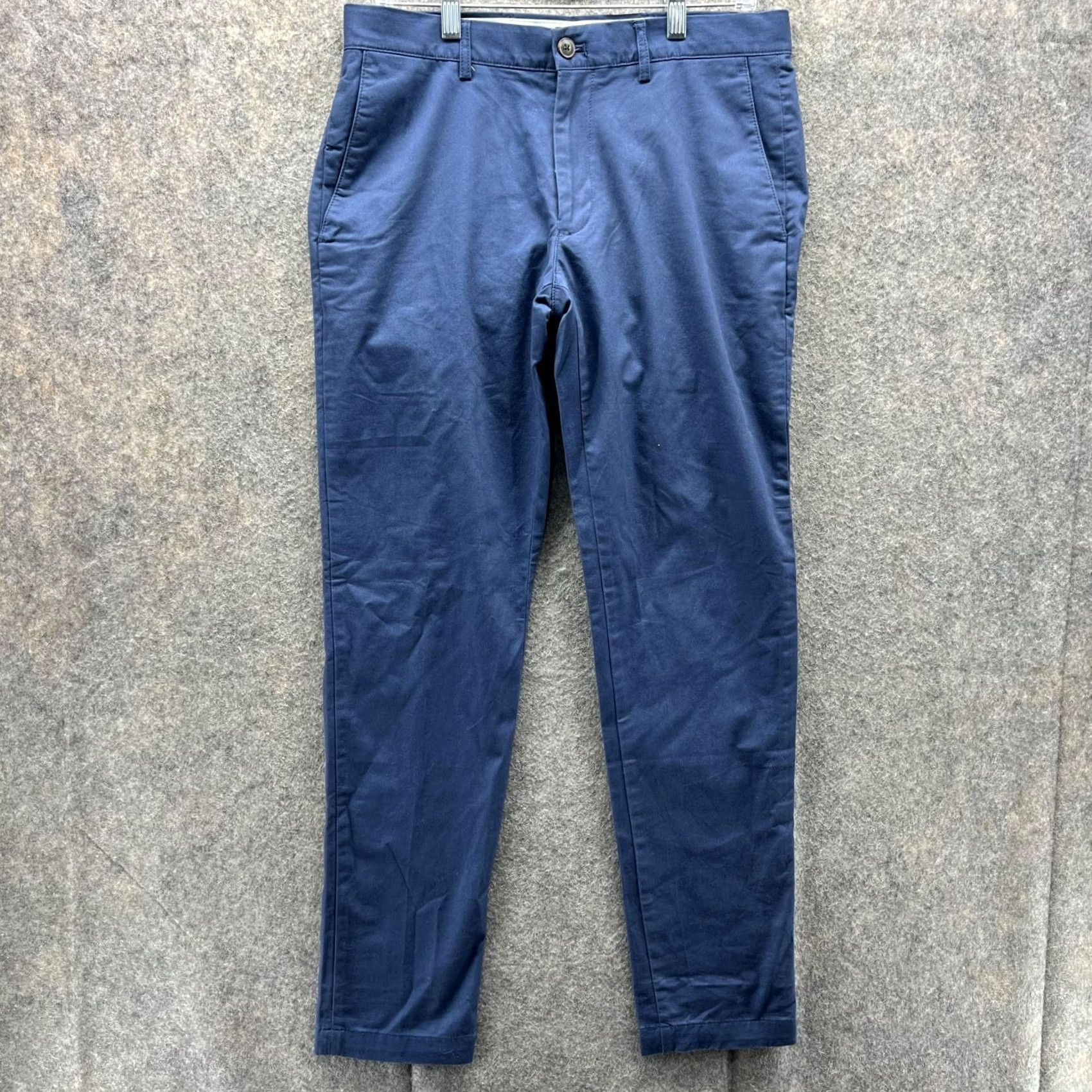 Club Monaco VINTAGE? No — Club Monaco Pants Men 30x30 Adult Blue Navy Chino Flat Front Modern Slim Fit Shirt Size US 30 / EU 46 - 2 Thumbnail