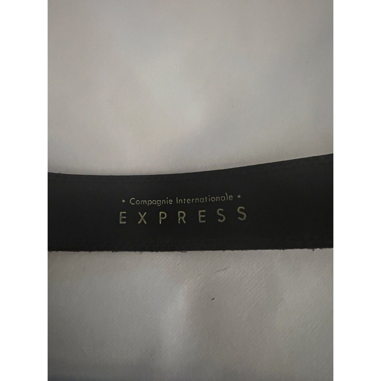 Express VTG Express Brown Suede Gold Detail Belt Small Size ONE SIZE - 2 Thumbnail