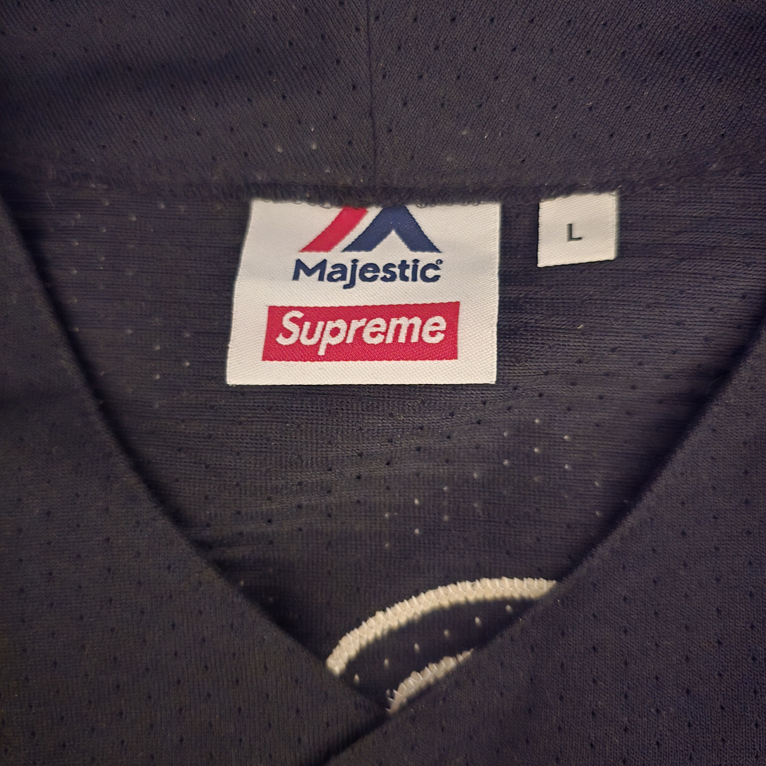 New York Yankees × Supreme Supreme Yankees Baseball Jersey Black Size US L / EU 52-54 / 3 - 5 Thumbnail
