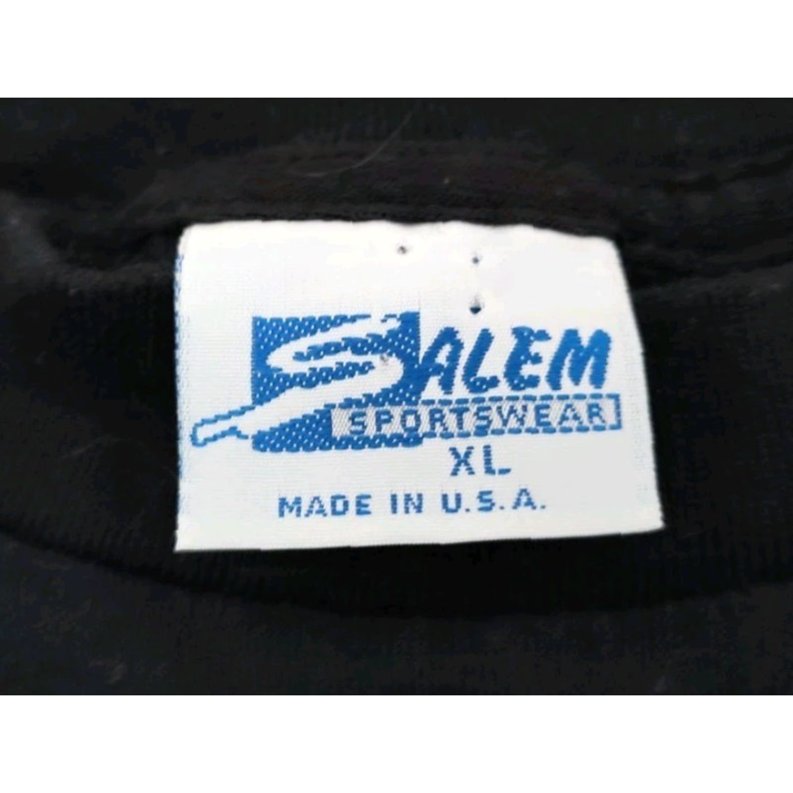 Salem Sportswear VINTAGE Salem Sportswear Detroit Tigers T-Shirt Men XL Black Single Stitch MLB Baseball 90s Size US XL / EU 56 / 4 - 7 Thumbnail