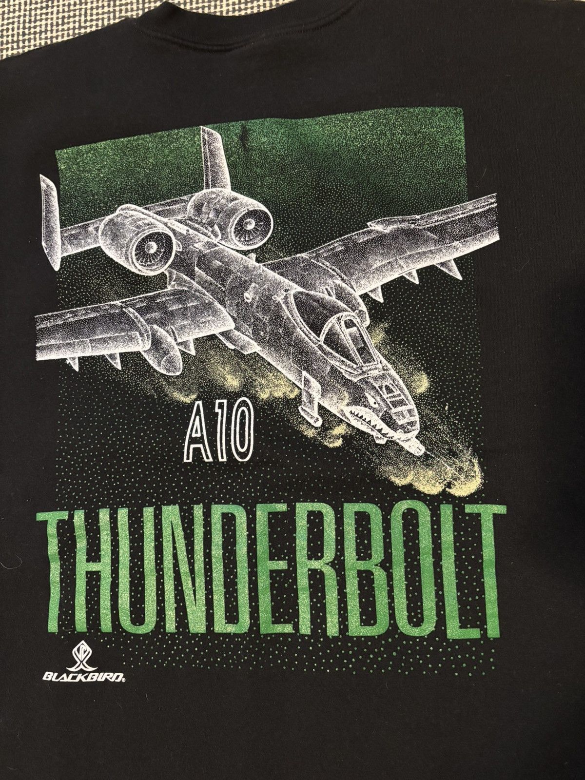 Vintage Vintage A-10 blackbird thunderbolt double sided sweatshirt Size US XXL / EU 58 / 5 - 5 Thumbnail