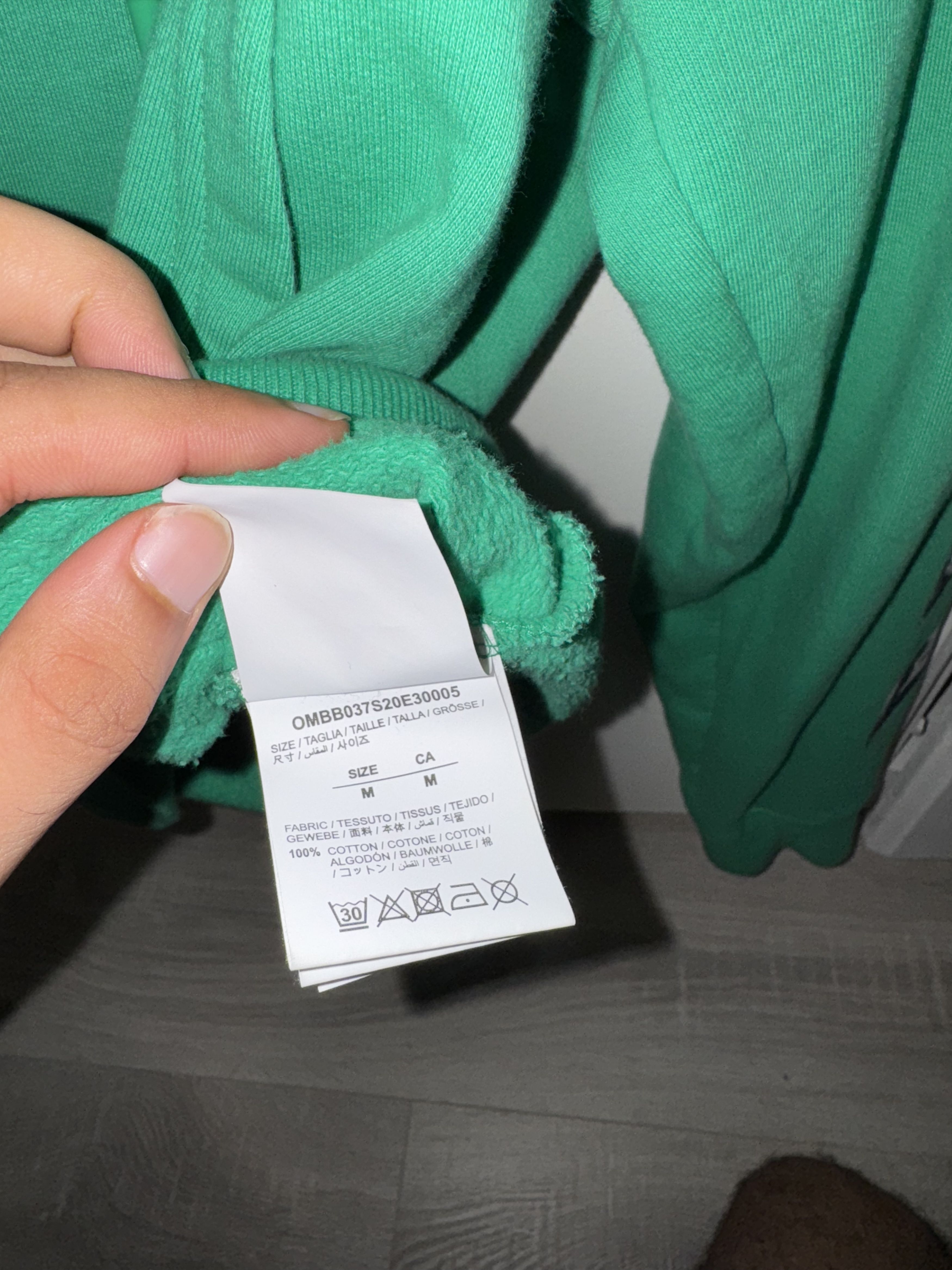 Off-White Green Off-white Caravaggio Square hoodie Size US M / EU 48-50 / 2 - 8 Thumbnail