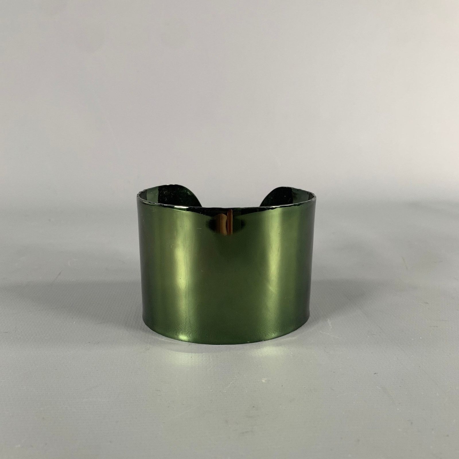 Maison Margiela MAISON MARTIN MARGIELA Green Metallic Metal Bracelet Size ONE SIZE - 1 Thumbnail